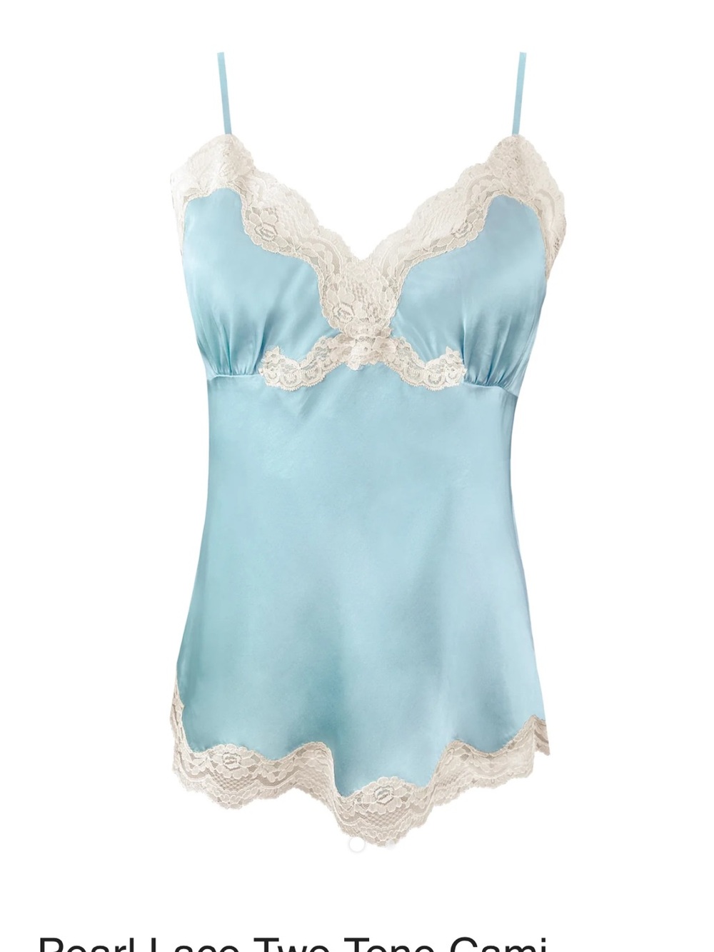 NWT Gold Hawk Pearl Lace Two Tone Cami - Dream Blue 100% Silk
$135.00